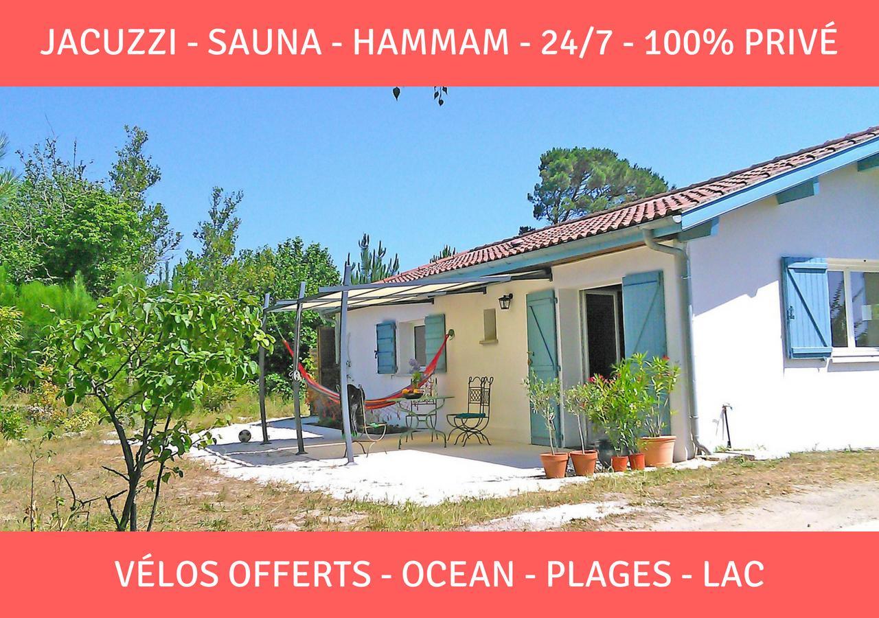 Sauna - Jacuzzi - 100% Privé - L'Estantada Linxe Exterior foto